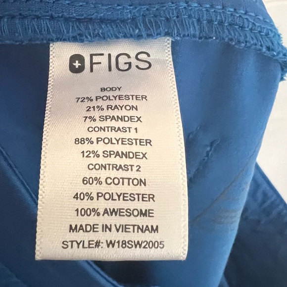 FIGS Zamora Jogger Scrub Pants- Size Small- Royal Blue - Picture 3 of 5